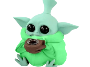 Alien Zöld Silicone Bong (13cm)