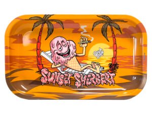 Best Buds Sunset Sherbet Metal Rolling Tray Long Tálca 16×27 cm