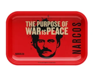 Narcos Metal Rolling Tray Red Medium Tálca