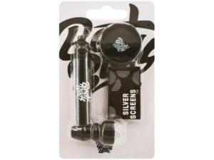 Best Buds Pipsy Black Plastic-Metal Pipe with Mini Grinder